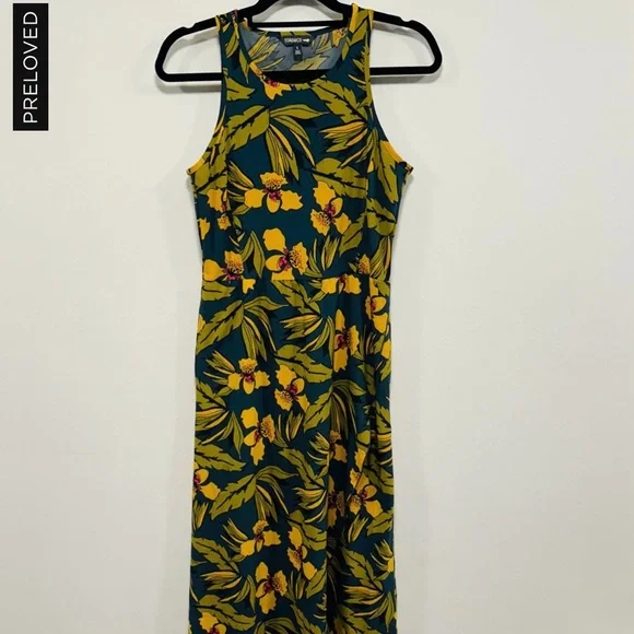 Toad&Co Sunkissed Dress in midnight Blue and Yellow Floral Size small - Picture 5 of 12